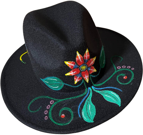 Black Star Flower Fedora