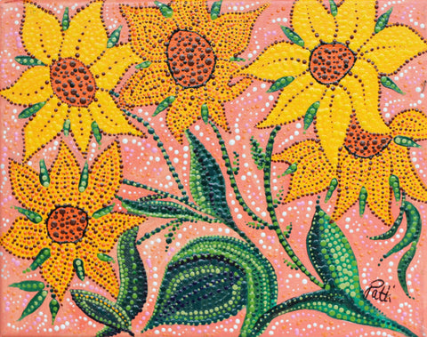 Happy, Daisies Print