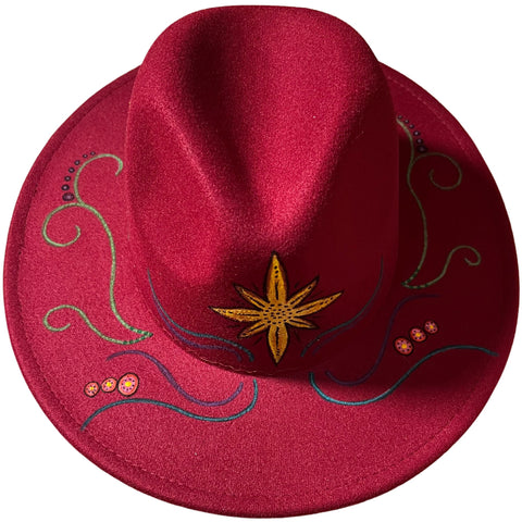 Métis Red Fedora